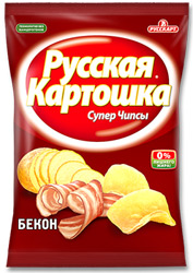 Чипсы Русская картошка со вкусом бекона 95г