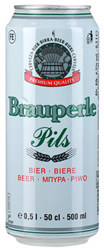 Пиво Brauperle Pils светлое 4,5% 0,5л ж/б