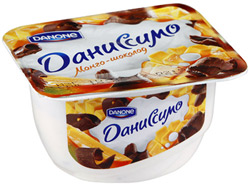 Десерт молочный Даниссимо с творожным кремом с Манго и Шоколадом 5,9% 130г