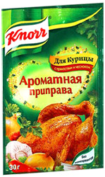 Приправа Knorr для курицы с пряностями и чесноком 30г