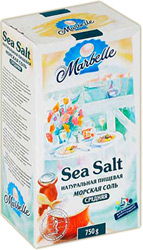 Соль Marbelle натуральная пищевая морская средняя 750г