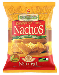 Чипсы Delicados Nachos кукурузные оригинальные 200г