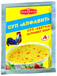 Суп Podravka "Алфавит" с макаронными изделиями и овощами 52г