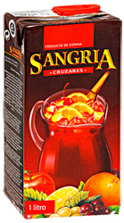 Напиток Крузарес Сангрия винный 7% 1л