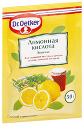 Лимонная кислота Dr.Oetker пищевая 50г