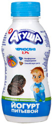 Йогурт Агуша Чернослив для детей с 8 месяцев 2,7% 200г