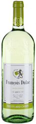 Вино Francois Dulac Vin de France (Франсуа Дюлак Вэн де Франс) белое сухое 11% 1л