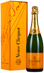 Шампанское Veuve Clicguot Ponsardin "Вдова Клико Понсардин" брют белое 12% 0,75л в подарочной упаковке