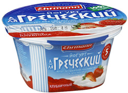 Йогурт Ehrmann А/ля Греческий Клубничный 4,8% 140г