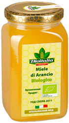 Мед Bioitalia Miele di Arancio Biologico натуральный "Апельсиновый" 500г