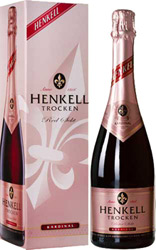 Вино Henkell Trocen Kardinal (Хенкель Трокен Кардинал) игристое красное сухое 13% 0,75л в подарочной упаковке
