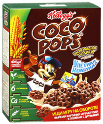 Ролики Kellogg's Coco Pops Шоколадные 250г