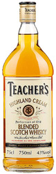Виски Teachers Highland Cream (Тичерс Хайланд Крим) Шотландский купажированный 40% 0,75 л