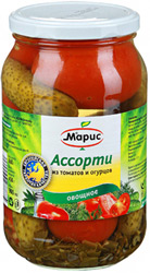 Ассорти Марис овощное из томатов и огурцов 860г