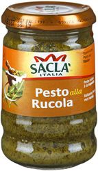 Соус Sacla Italia Pesto alla Rucola для макарон с руколой и базиликом 190г стекло