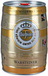 Пиво Warsteiner premium светлое 4,8% бочонок 5л