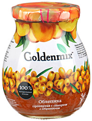 Десерт Goldenmix Облепиха протертая с сахаром и абрикосом 270г