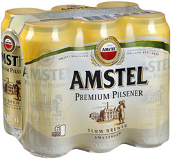Пиво Amstel Premium Pilsener светлое 4,6% 6*0,5л