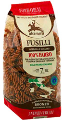 Макароны Alсe Nero Fusilli из 100% непросеянной спельты 500г