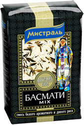 Рис Мистраль Басмати Mix (смесь белого ароматного и дикого риса) 500г