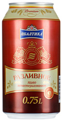 Пиво Балтика Premium Разливное непастеризованное 5,3% 0,75л