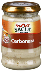 Соус Sacla Italia Carbonara для макарон 190г стекло