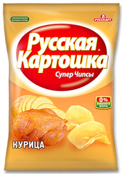 Чипсы Русская картошка со вкусом курицы 95г