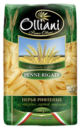 Макароны Franco Olliani Penne Rigate-93 Перья рифленые из твердых сортов пшеницы 500г