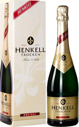 Вино Хенкель Трокен игристое белое сухое 11,5% 0,75 л в подарочной упаковке