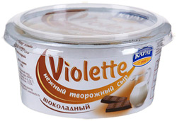 Сыр Карат Violette нежный творожный шоколадный 50% 140г