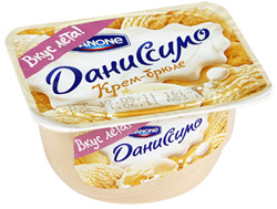 Десерт молочный Даниссимо с творожным кремом со вкусом крем-брюле 4,6% 130г