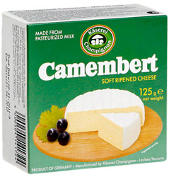 Сыр Kaserei Champignon Camembert экспортный мягкий 50% 125г