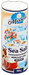 Соль Marbelle натуральная пищевая морская мелкая 500г