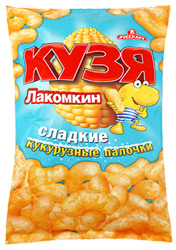 Палочки Русскарт Кузя Лакомкин кукурузные сладкие 140г