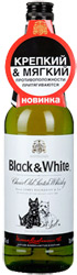Виски Black and White (Блэк энд Уайт) шотландский купажированный 40% 0,7л