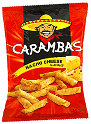Ролл-чипсы Carambas кукурузные со вкусом сыра 125г