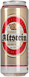Пиво Altstein Premium светлое пастеризованное 0,5 л ж/б