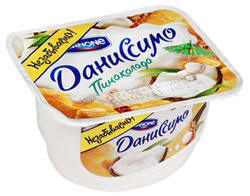 Десерт молочный Даниссимо с творожным кремом Пинаколада 5,3% 130г