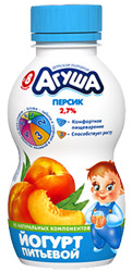Йогурт Агуша Персик 2,7% с 8 месяцев 200г