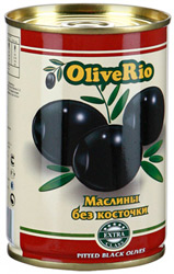 Маслины OliveRio без косточки 280г железная банка