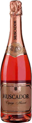 Вино Muscador игристое розовое полусладкое 11,5% 0,75л