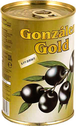 Маслины Gonzalez Gold с косточками крупные 425г