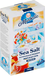Соль Marbelle натуральная пищевая морская мелкая 750г