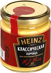 Горчица Heinz классическая 185г