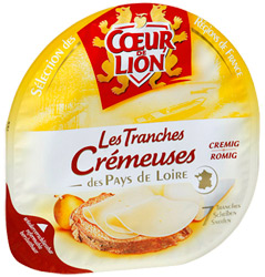 Сыр Bongrain Coeur de Lion Les Tranches Cremeuses Львиное сердце мягкий с плесенью нарезка 60% 150г