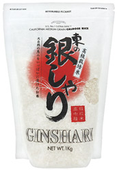Рис Ginshari для суши среднезерный шлифованный 1кг