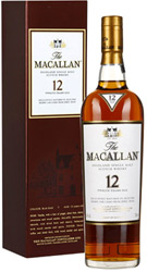 Виски The Macallan Шотландский односолодовый выдержанный 12 лет 40% 0,7л п/у