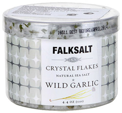 Соль Falksalt поваренная пищевая морская садочная хлопьями со вкусом чеснока 125г
