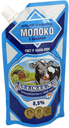 Молоко Алексеевское сгущенное цельное с сахаром 8,5%, 270г