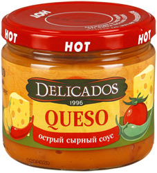 Соус Delicados Queso Hot сырный острый 312г
